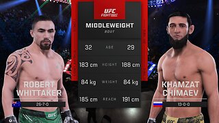 Robert Whittaker Vs Khamzat Chimaev UFC Fight Night Saudi Arabia Middleweight Contender Prediction