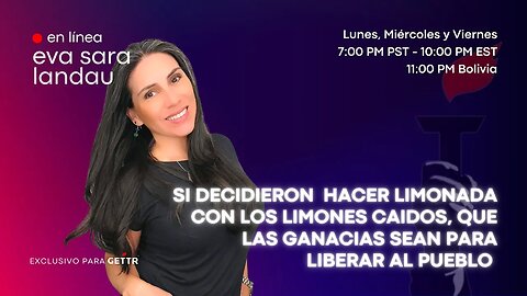 SI DECIDIERON HACER LIMONADA CON LOS LIMONES CAIDOS, QUE LAS GANACIAS SEAN PARA LIBERAR AL PUEBLO