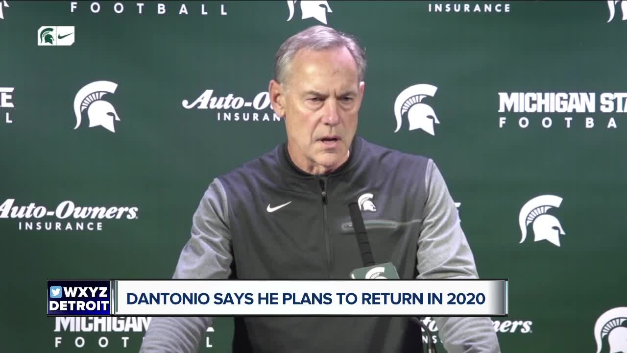 Mark Dantonio says he plans to return in 2020