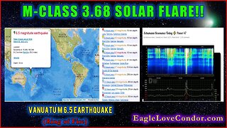 32223 Portal ~ Massive Energies Flowing! M-Class Flare ~ M 6.5 Earthquake Vanuatu ~ Schumann Spikes