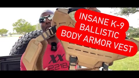 K-9 Ballistic Body Armor Vest Level IIIA With Full Ventilation