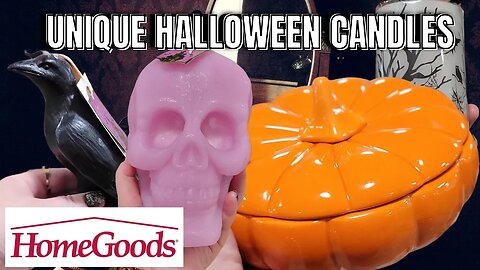 CODE ORANGE - UNIQUE HALLOWEEN CANDLES | HOME GOODS | STORE WALKTHRU! | #homegoods #BOO #halloween