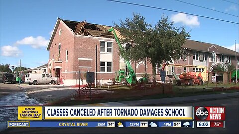 Classes canceled after tornado damages Kathleen Middle School