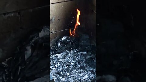 Burning old documents can be so cathartic