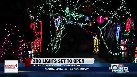 Zoo lights at Reid Park Zoo set to open this week