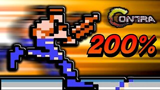 Contra gameplay 200% deathless speed challenge