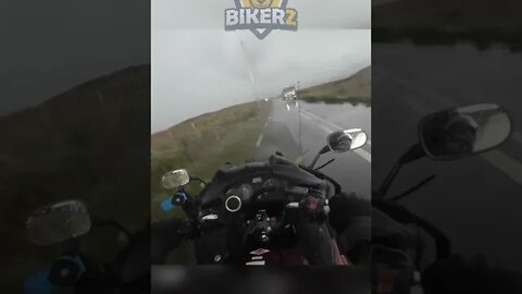 biker got jumpscared!