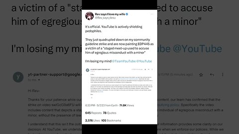 Is YouTube Protecting EDP445? #shorts #jidion