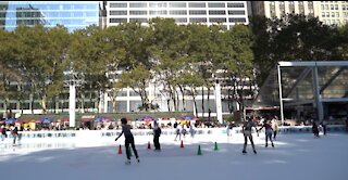 Ice Dancing Brings Joy to New York City Bryant Park