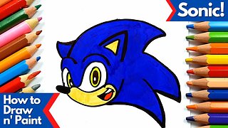 How to Draw and Paint Sonic's Face