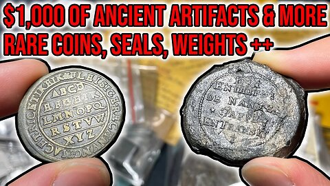 Buying $1,000 Of Ancient & Medieval Artifacts - Rare Seals, Weights, Jetons, Coins, Stamps, & More