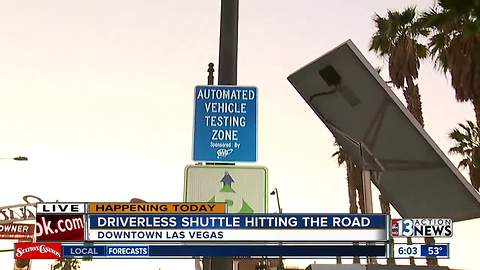 Driverless shuttle hitting streets in DTLV