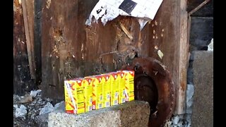 Mosin Nagant 91/30 PU Sniper Rifle Shooting Expired Juice Boxes