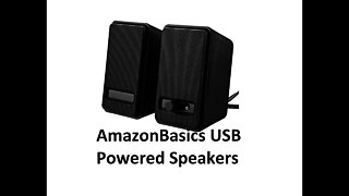 unboxing review amazonbasics usb powered computer speakers