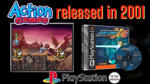 Year 2001 released Action Games for Sony PlayStation