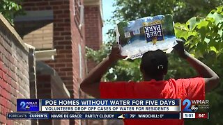 Poe Homes without water for five days