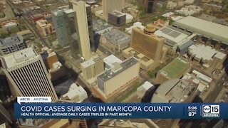 COVID cases surging in Maricopa County