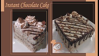 Instant Chocolate Cake 🥮 | Chocolate Cake | Bread Cake | Home made Cake