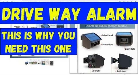 Home Security Driveway Alarm Wireless & Solar (Weather Proof) #home #diy #diyideas #security