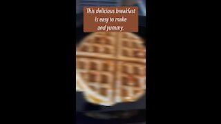 Waffle Pancake simple breakfast