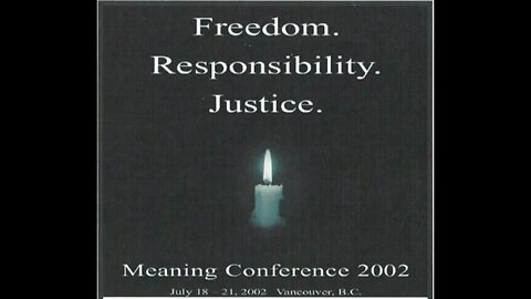 Symposium on Meaning & Marriage | S13 part 3 | Meaning Conference 2002