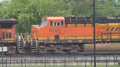 CSX I150 Intermodal Double-Stack Train with BNSF Power from Fostoria, Ohio July 23, 2022