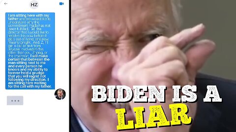Biden lied. Devon Archer just confirmed it.