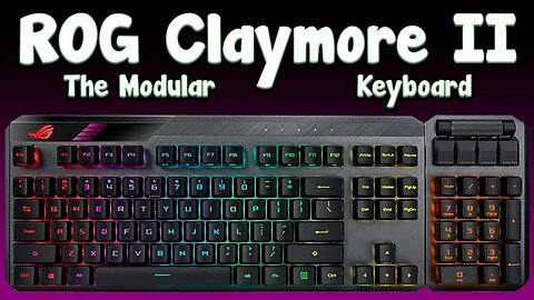 ASUS ROG Claymore II Wireless Gaming Keyboard - Modular Design