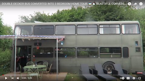 Double Decker Bus Converted Into Beautiful Home