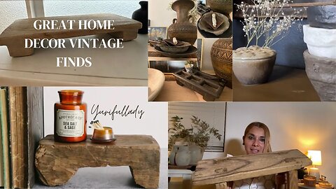 VINTAGE DECOR HAUL | HOME DECORATING IDEAS | ANTIQUE | THRIFTING HAUL