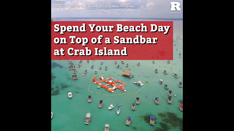 Spend Your Beach Day on Top of a Sandbar at Crab Island