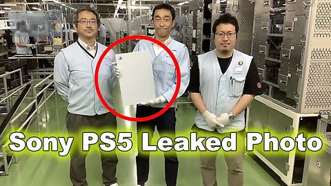 PS5 Console hands-on leaked image from Sony factory!