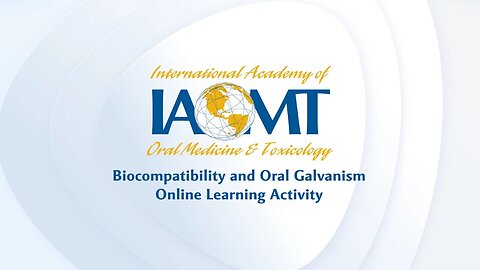 Biocompatibility & Oral Galvanism Preface