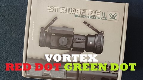 VORTEX STRIKEFIRE II, RED DOT/GREEN DOT 30MM OPTIC, CANTILEVER MOUNT, LOWER CO-WITNESS, SF-RG-501