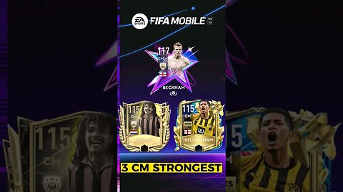 3 CM Strongest 💪| on fifa mobile #fifamobile #shorts