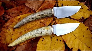 Forging a set of skinning knives