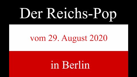 Querdenken-Demo 29.08.2020, Reich und Souveränität, Reichs-Pop schwarz-weiß-rot, Rückblenden 1989