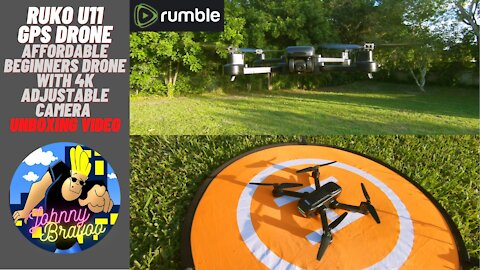 Ruko U11 GPS Drone Affordable Beginners Drone 4K Pictures Adjustable Camera Unboxing Video