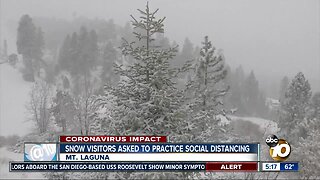 Snow visitors asked to practice social distancing