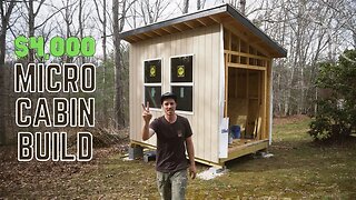 Building this tiny cabin for under $5,000...I hope - Micro cabin build Ep.10