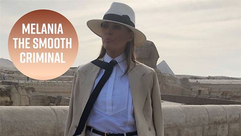 Twitter reacts to Melania Trump's bizarre Egypt outfit