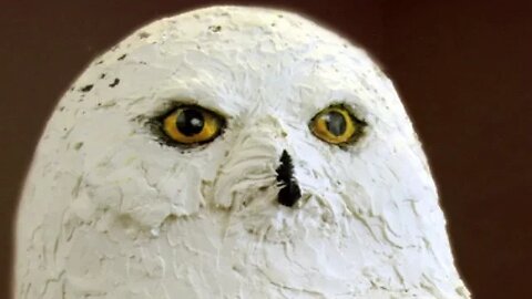 Paper Mache Snowy Owl, Part 2 - Paper Mache Clay