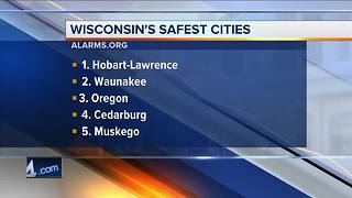 Local communities make the top ten safest cities in Wisconsin