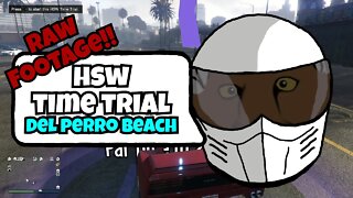 HSW Time Trial- Del Perro Beach, GTA Online Raw Footage | GTA V