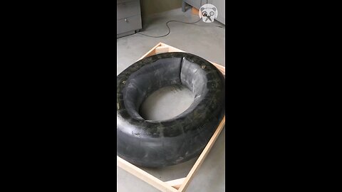 Old Tyre making boat