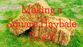 Hay Bale Box #hay #baler #diy