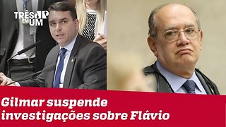 Gilmar Mendes determina suspensão das investigações sobre Flávio Bolsonaro