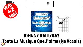 JOHNNY HALLYDAY Toute La Musique Que J'aime FCN GUITAR CHORDS & LYRICS NO VOCALS
