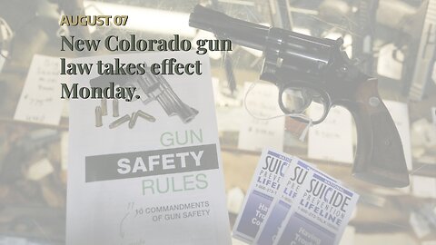 New Colorado gun law takes effect Monday.