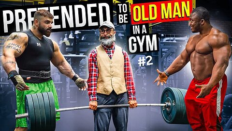 Elite Powerlifter Pretended to be an OLD MAN | Anatoly GYM PRANK #anatoly
